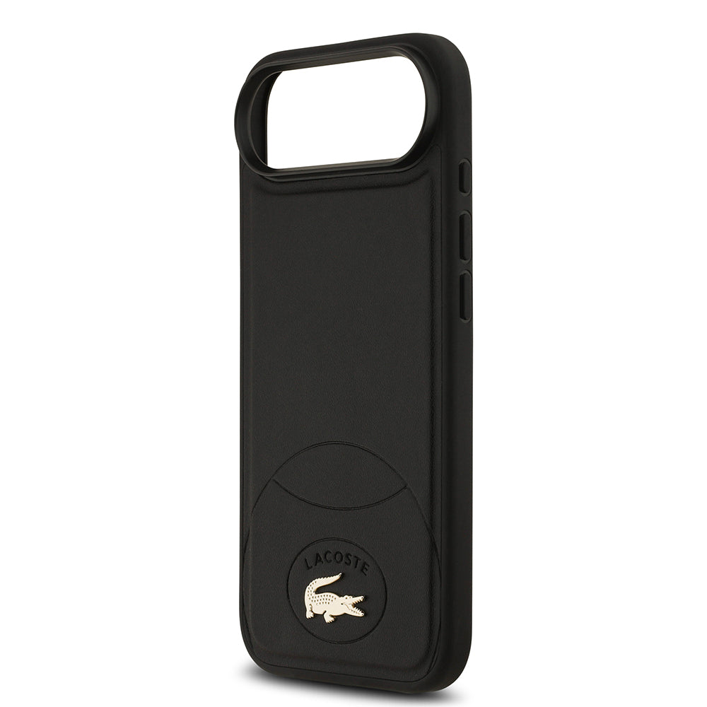 iPhone 17 Air Kılıf Lacoste Orjinal Lisanslı M-safe Şarj Özellikli PU Deri Tasarımlı Metal Logolu Kapak