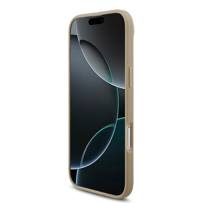 iPhone 17 Air Kılıf Lacoste Orjinal Lisanslı M-safe Şarj Özellikli PU Pike Desenli Metal Logolu Kartlıklı Kapak