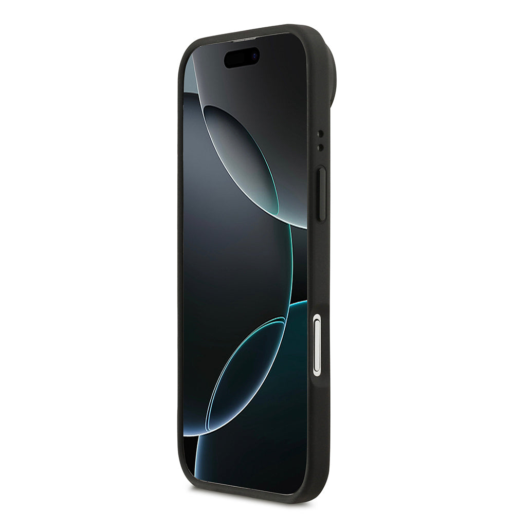 iPhone 17 Air Kılıf Lacoste Orjinal Lisanslı M-safe Şarj Özellikli Standlı PU Deri Karışık Monogram Desenli Kapak