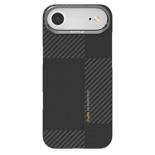 iPhone 17 Air Kılıf M-safe Şarj Özellikli 600D Metal Kamera Çerçeveli Raptic Aramid Fiber Geotik Serisi Kapak
