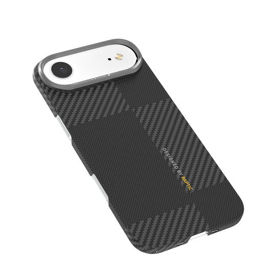iPhone 17 Air Kılıf M-safe Şarj Özellikli 600D Metal Kamera Çerçeveli Raptic Aramid Fiber Geotik Serisi Kapak