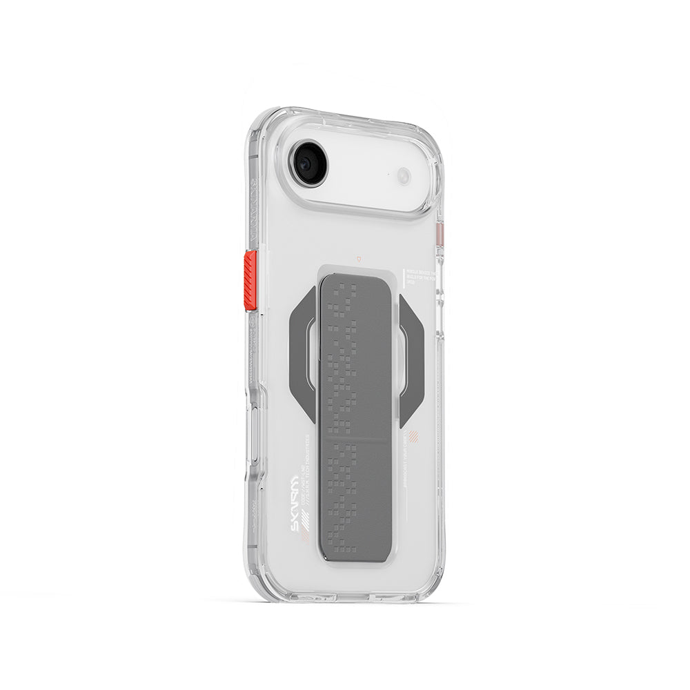 iPhone 17 Air Kılıf M-Safe Şarj Özellikli Airbag Tasarımlı Standlı Skinarma Haxa Kapak