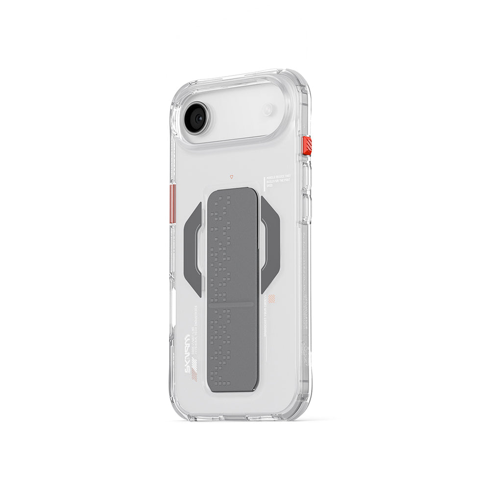 iPhone 17 Air Kılıf M-Safe Şarj Özellikli Airbag Tasarımlı Standlı Skinarma Haxa Kapak