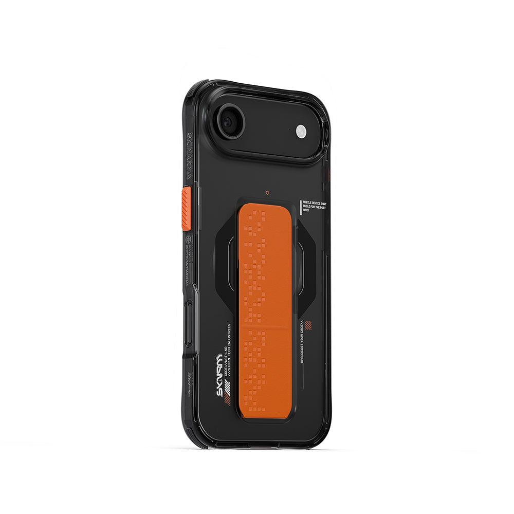 iPhone 17 Air Kılıf M-Safe Şarj Özellikli Airbag Tasarımlı Standlı Skinarma Haxa Kapak