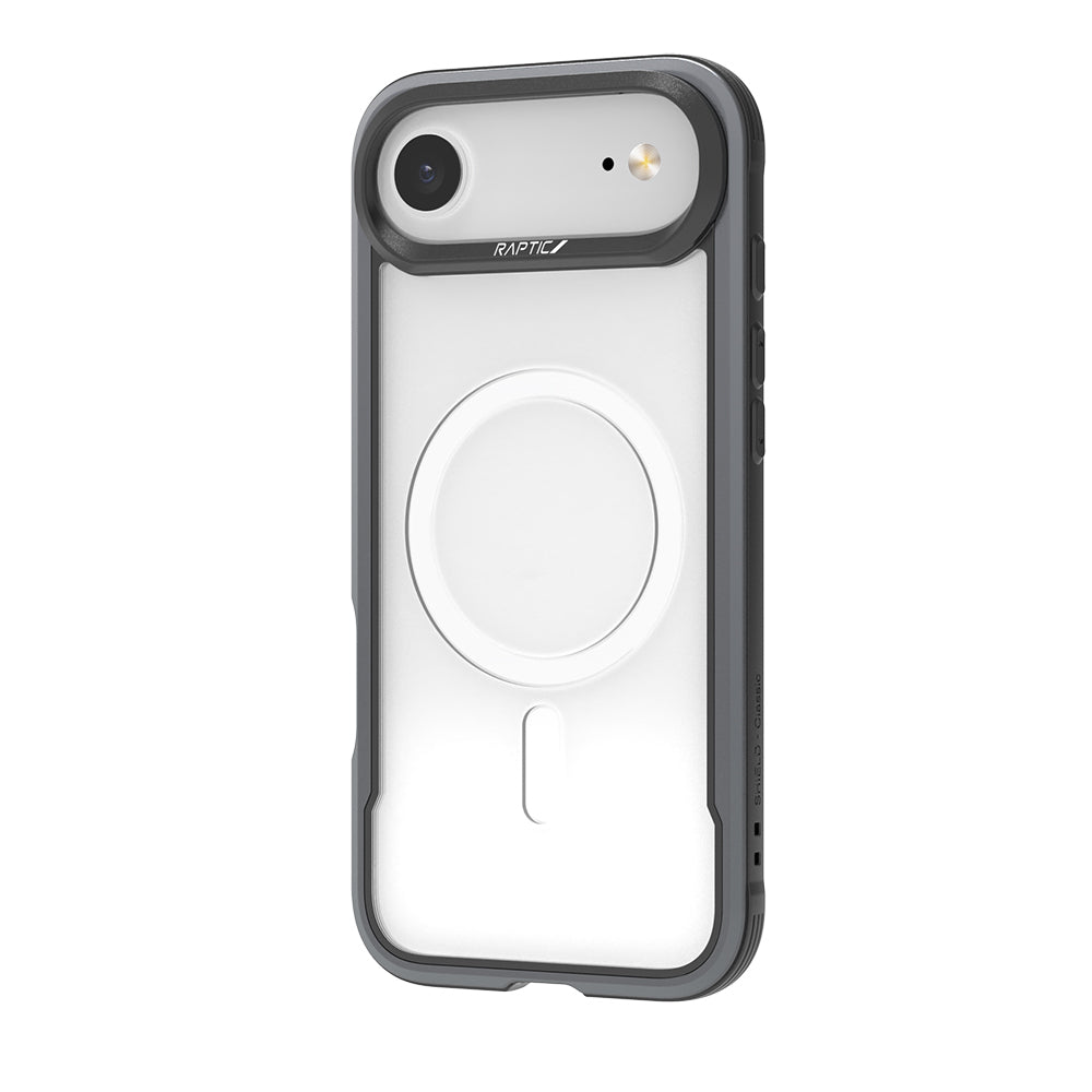 iPhone 17 Air Kılıf M-safe Şarj Özellikli Airbagli Raptic Shield Serisi Şeffaf Arka Yüzey Kapak