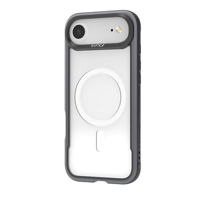iPhone 17 Air Kılıf M-safe Şarj Özellikli Airbagli Raptic Shield Serisi Şeffaf Arka Yüzey Kapak