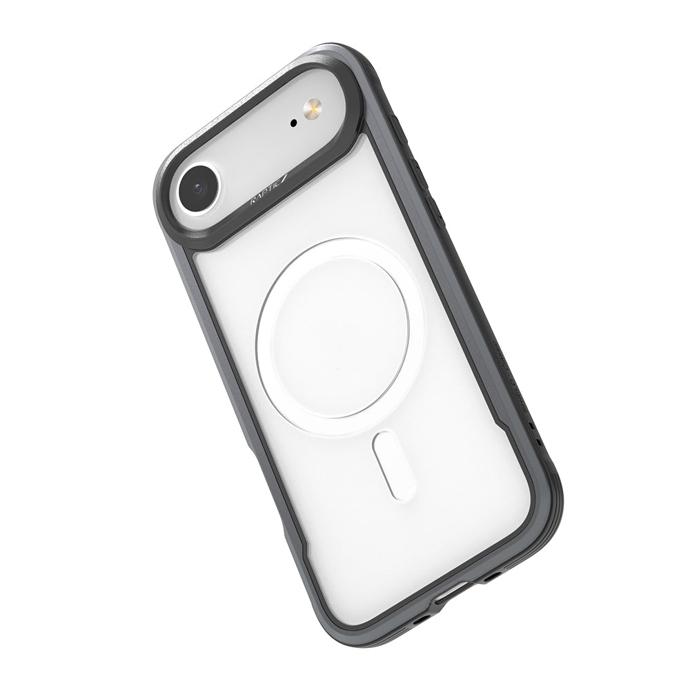 iPhone 17 Air Kılıf M-safe Şarj Özellikli Airbagli Raptic Shield Serisi Şeffaf Arka Yüzey Kapak
