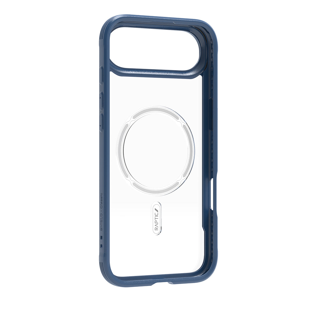iPhone 17 Air Kılıf M-safe Şarj Özellikli Airbagli Raptic Shield Serisi Şeffaf Arka Yüzey Kapak