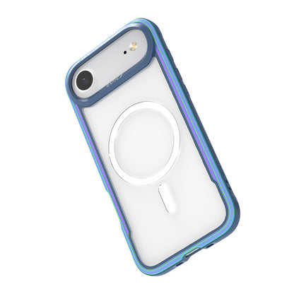 iPhone 17 Air Kılıf M-safe Şarj Özellikli Airbagli Raptic Shield Serisi Şeffaf Arka Yüzey Kapak
