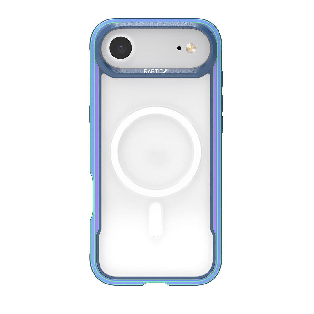 iPhone 17 Air Kılıf M-safe Şarj Özellikli Airbagli Raptic Shield Serisi Şeffaf Arka Yüzey Kapak