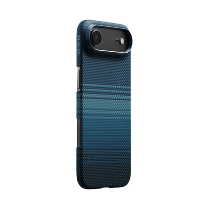 iPhone 17 Air Kılıf M-safe Şarj Özellikli Aramid Fiber Pitaka Tactile Woven Sunset-Moonrise Serisi Kapak