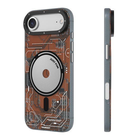 iPhone 17 Air Kılıf M-safe Şarj Özellikli Kamera Denetim Butonlu Youngkit Technology Serisi Kapak