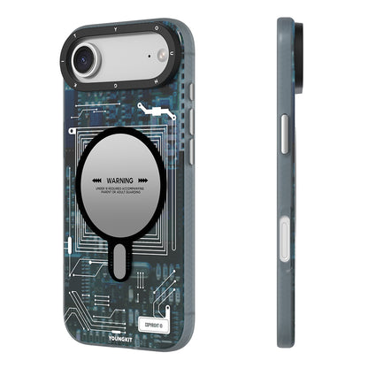 iPhone 17 Air Kılıf M-safe Şarj Özellikli Kamera Denetim Butonlu Youngkit Technology Serisi Kapak