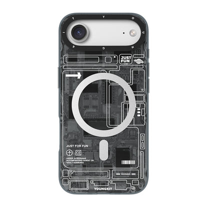 iPhone 17 Air Kılıf M-safe Şarj Özellikli Kamera Denetim Butonlu Youngkit Technology Serisi Kapak