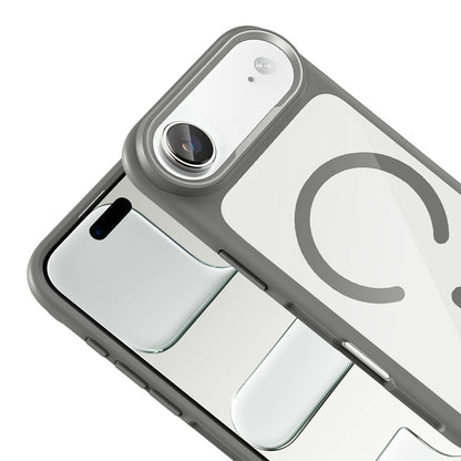 Apple iPhone 17 Air Kılıf M-Safe Şarj Özellikli Metal Kamera Çerçeveli Zore Tiko Kapak