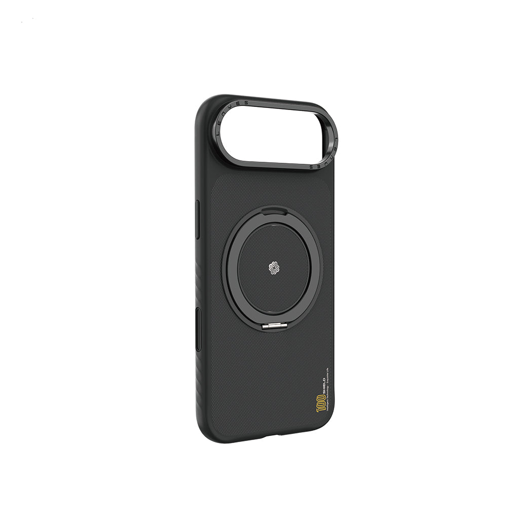 Apple iPhone 17 Air Kılıf M-safe Şarj Özellikli Metal Standlı Lenyes CK225 Kapak