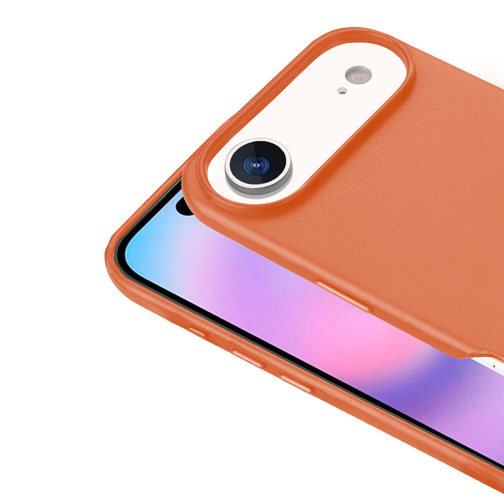 Apple iPhone 17 Air Kılıf M-safe Şarj Özellikli PU Deri Görünümlü Zore Kupra Kapak