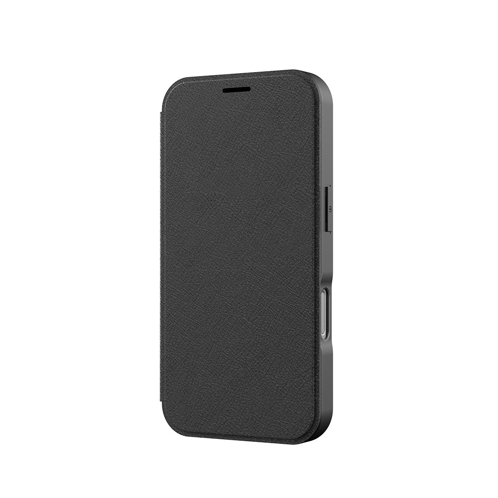 iPhone 17 Air Kılıf M-Safe Şarj Özellikli Raptic Air Folio Şeffaf Kartlıklı Kapaklı Kılıf