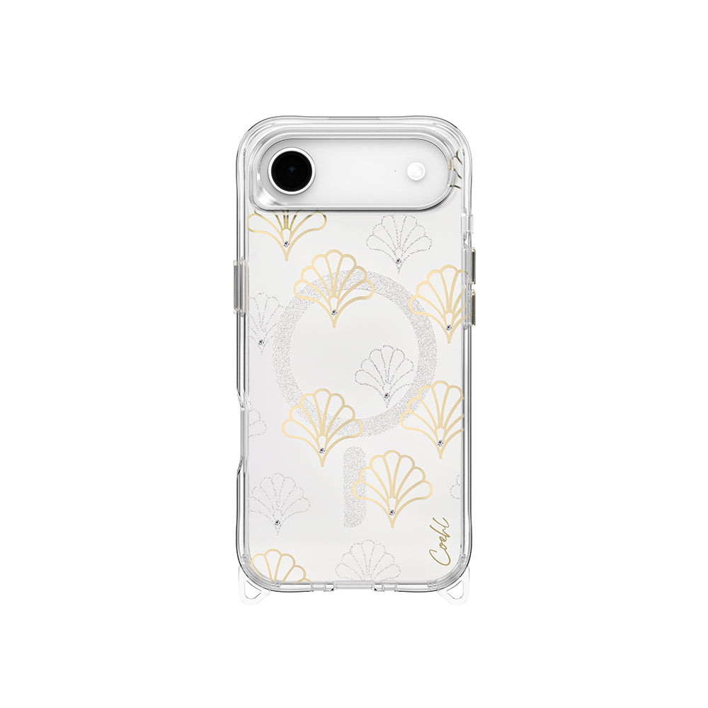 iPhone 17 Air Kılıf M-safe Şarj Özellikli Şeffaf Desenli Arka Yüzey Coehl Maree Kapak