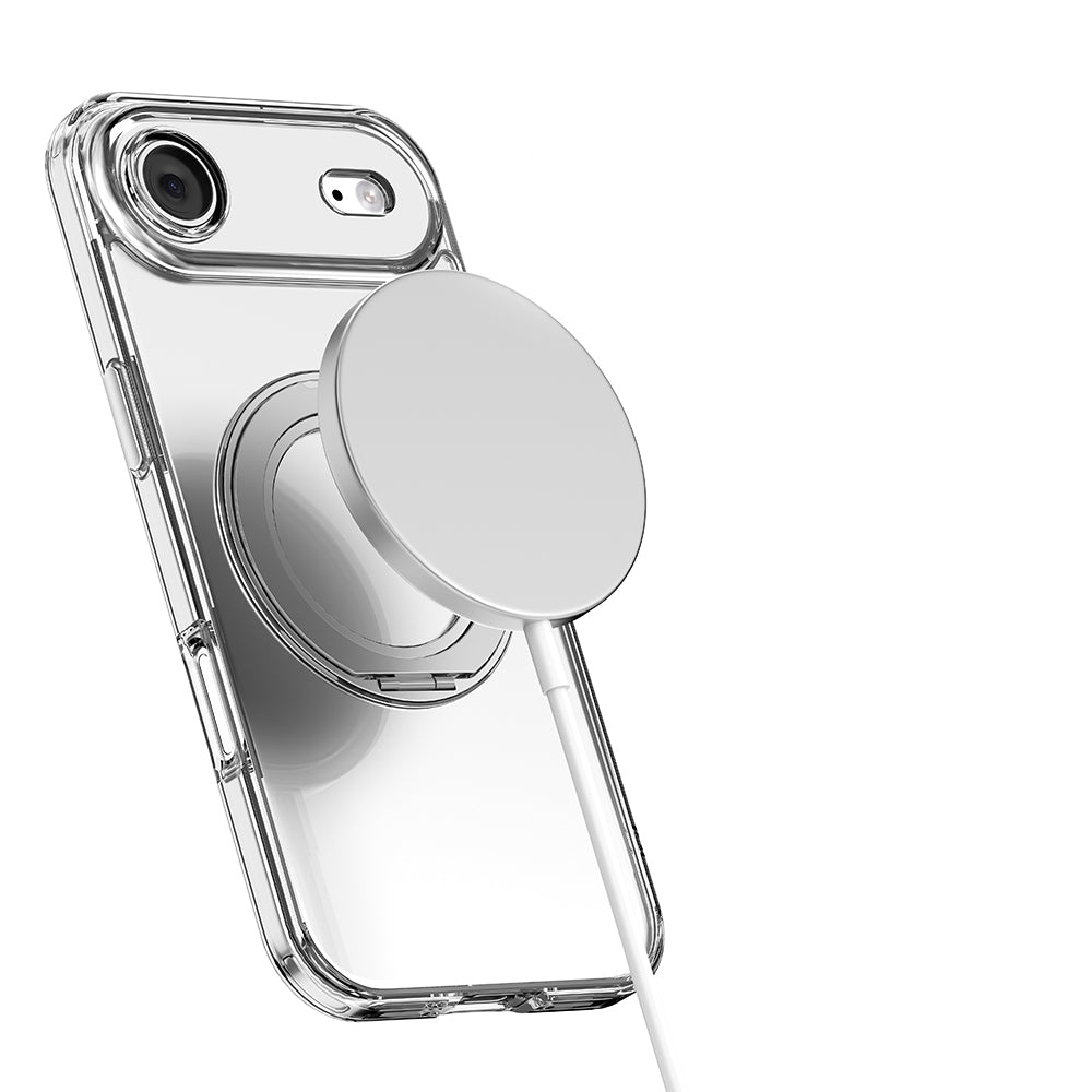iPhone 17 Air Kılıf M-safe Şarj Özellikli Standlı Airbag Tasarımlı Mutural Fresh Serisi Kapak