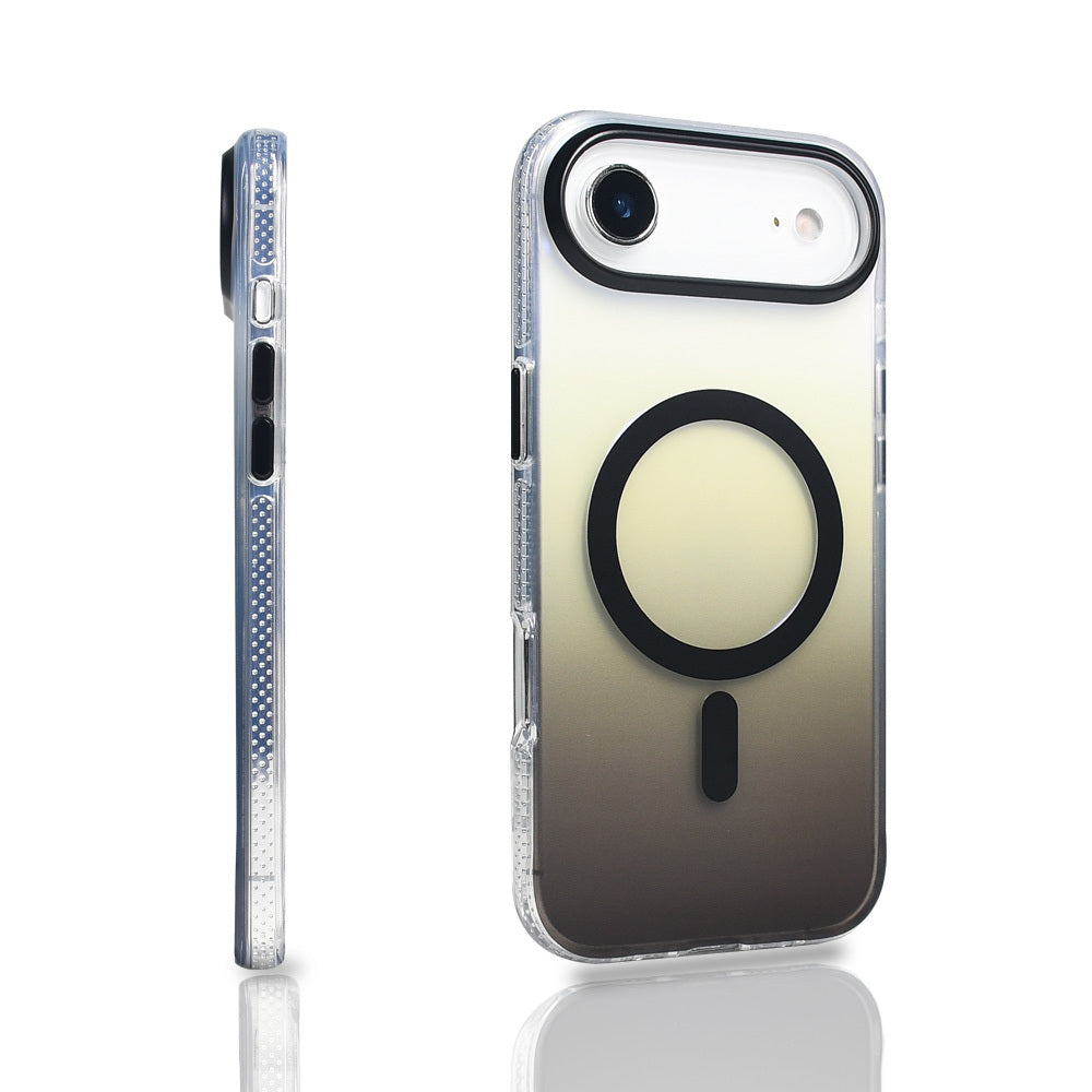 Apple iPhone 17 Air Kılıf M-safe Şarj Özellikli Transparan Renk Geçişli Zore Toros Kapak