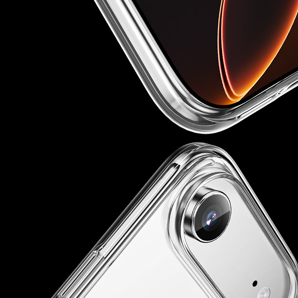 iPhone 17 Air Kılıf M-safe Şarj Özellikli Transparan Sert PC Wlons Pita Kapak