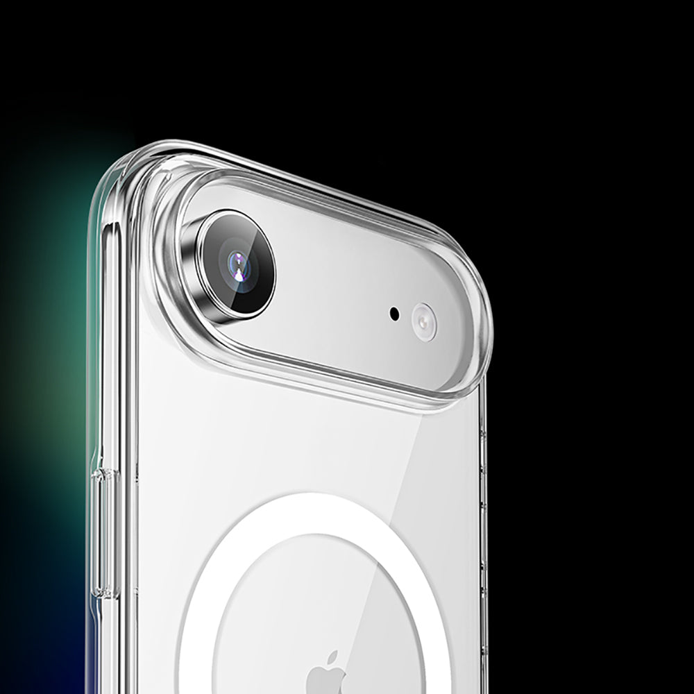 iPhone 17 Air Kılıf M-safe Şarj Özellikli Transparan Sert PC Wlons Pita Kapak