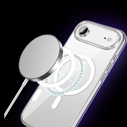 iPhone 17 Air Kılıf M-safe Şarj Özellikli Transparan Sert PC Wlons Pita Kapak