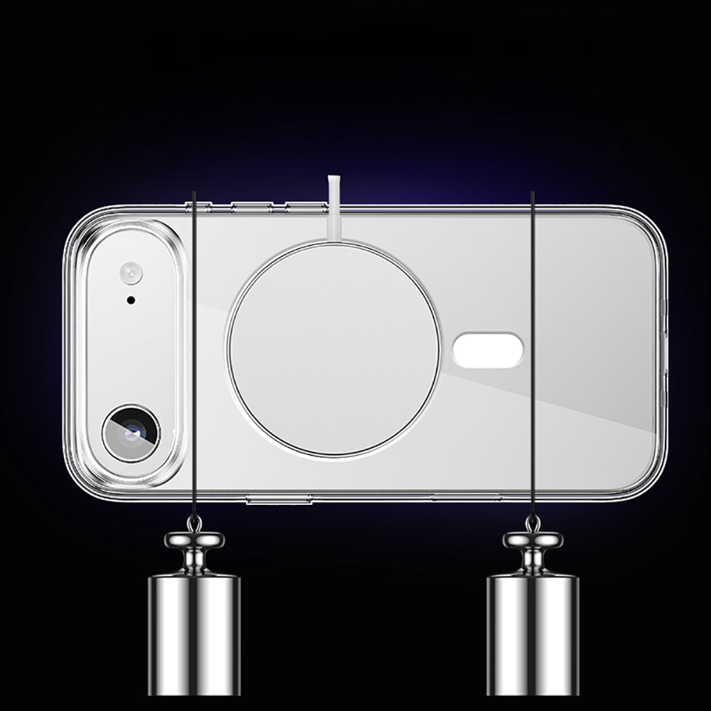 iPhone 17 Air Kılıf M-safe Şarj Özellikli Transparan Sert PC Wlons Pita Kapak