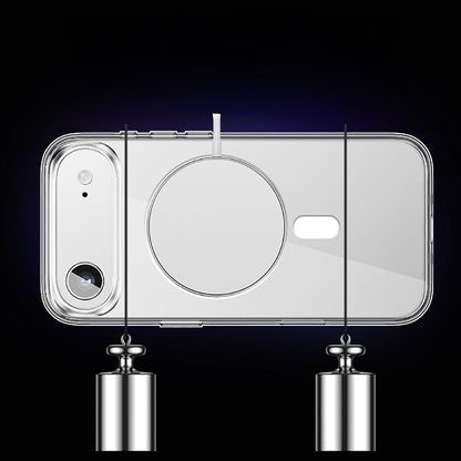 iPhone 17 Air Kılıf M-safe Şarj Özellikli Transparan Sert PC Wlons Pita Kapak