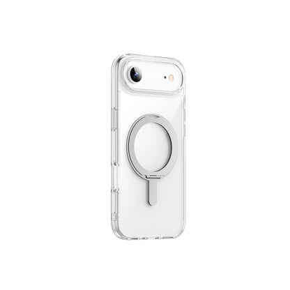 iPhone 17 Air Kılıf M-safe Şarj Özellikli Wiwu MCC-201 iShield Ultra Serisi Standlı Crystal Sert PC Kapak