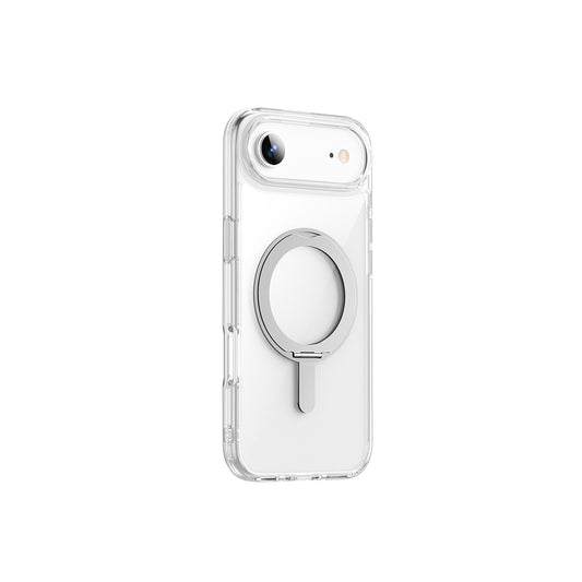 iPhone 17 Air Kılıf M-safe Şarj Özellikli Wiwu MCC-201 iShield Ultra Serisi Standlı Crystal Sert PC Kapak