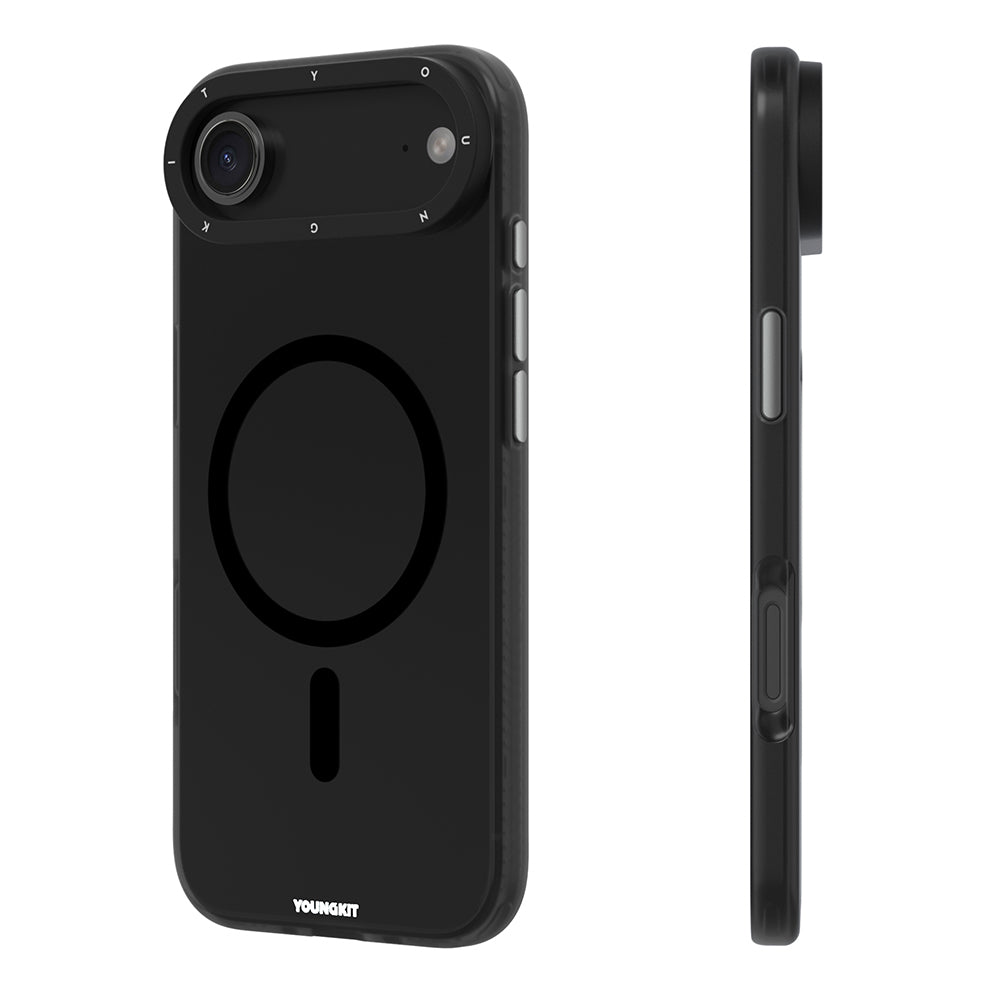 iPhone 17 Air Kılıf M-safe Şarj Özellikli Youngkit Hidden Sand Serisi Kapak