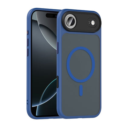 Apple iPhone 17 Air Kılıf Mat Arka Yüzey Wireless Şarj Özellikli Zore Flet M-safe Kapak