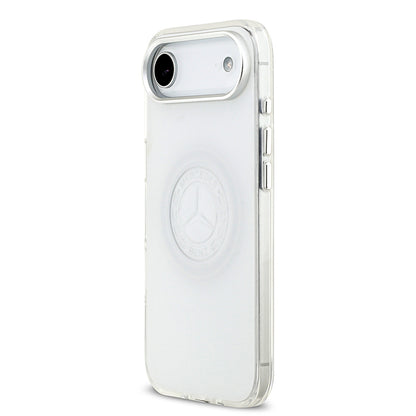iPhone 17 Air Kılıf Mercedes Benz Orjinal Lisanslı M-safe Şarj Özellikli Buzlu PC Nostaljik Yıldız Dizayn Kapak