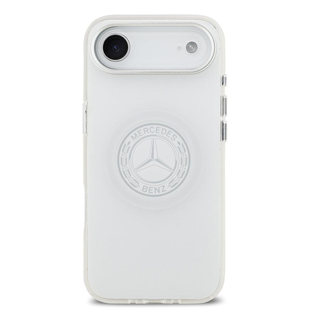 iPhone 17 Air Kılıf Mercedes Benz Orjinal Lisanslı M-safe Şarj Özellikli Buzlu PC Nostaljik Yıldız Dizayn Kapak