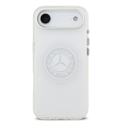 iPhone 17 Air Kılıf Mercedes Benz Orjinal Lisanslı M-safe Şarj Özellikli Buzlu PC Nostaljik Yıldız Dizayn Kapak
