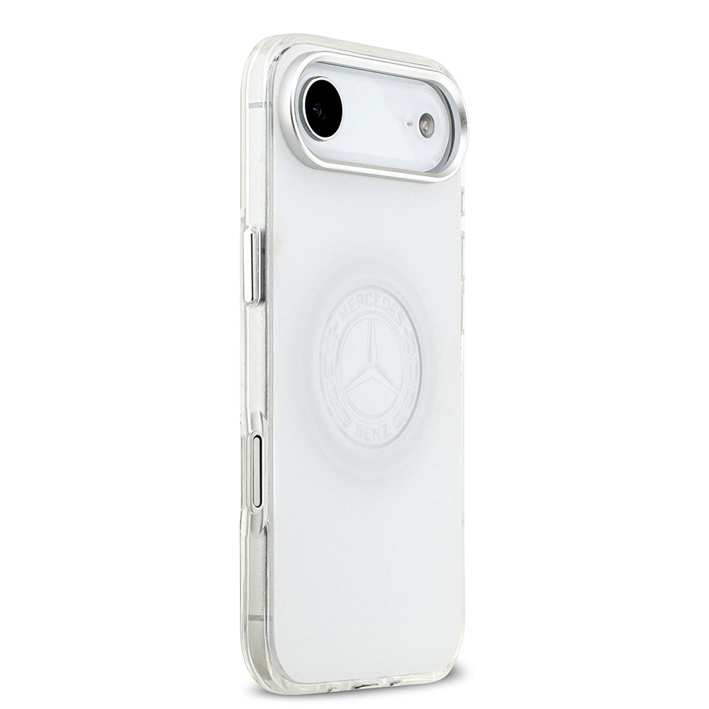 iPhone 17 Air Kılıf Mercedes Benz Orjinal Lisanslı M-safe Şarj Özellikli Buzlu PC Nostaljik Yıldız Dizayn Kapak
