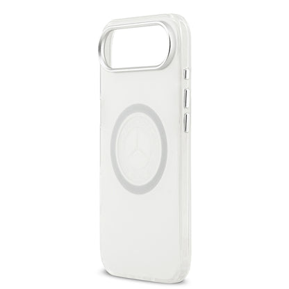 iPhone 17 Air Kılıf Mercedes Benz Orjinal Lisanslı M-safe Şarj Özellikli Buzlu PC Nostaljik Yıldız Dizayn Kapak