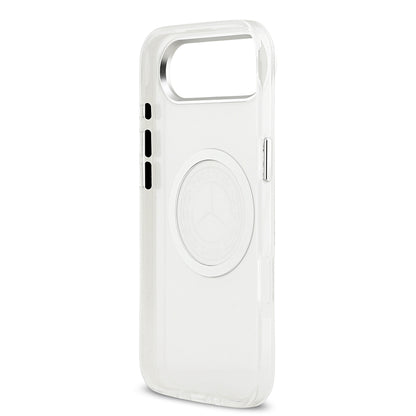iPhone 17 Air Kılıf Mercedes Benz Orjinal Lisanslı M-safe Şarj Özellikli Buzlu PC Nostaljik Yıldız Dizayn Kapak