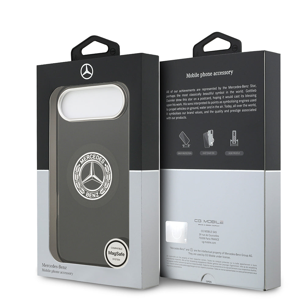 iPhone 17 Air Kılıf Mercedes Benz Orjinal Lisanslı M-safe Şarj Özellikli Çift Katmanlı PC Nostaljik Yıldız Dizayn Kapak