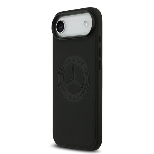 iPhone 17 Air Kılıf Mercedes Benz Orjinal Lisanslı M-safe Şarj Özellikli Hakiki Deri Nostaljik Yıldız Dizayn Kapak