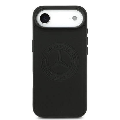 iPhone 17 Air Kılıf Mercedes Benz Orjinal Lisanslı M-safe Şarj Özellikli Hakiki Deri Nostaljik Yıldız Dizayn Kapak