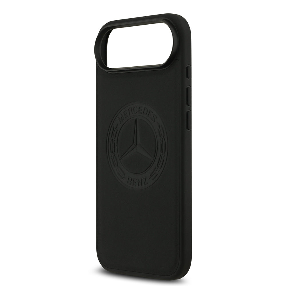 iPhone 17 Air Kılıf Mercedes Benz Orjinal Lisanslı M-safe Şarj Özellikli Hakiki Deri Nostaljik Yıldız Dizayn Kapak