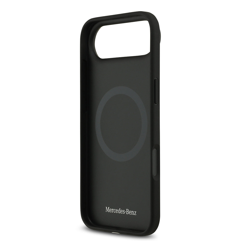 iPhone 17 Air Kılıf Mercedes Benz Orjinal Lisanslı M-safe Şarj Özellikli Hakiki Deri Nostaljik Yıldız Dizayn Kapak