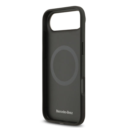 iPhone 17 Air Kılıf Mercedes Benz Orjinal Lisanslı M-safe Şarj Özellikli Hakiki Deri Nostaljik Yıldız Dizayn Kapak