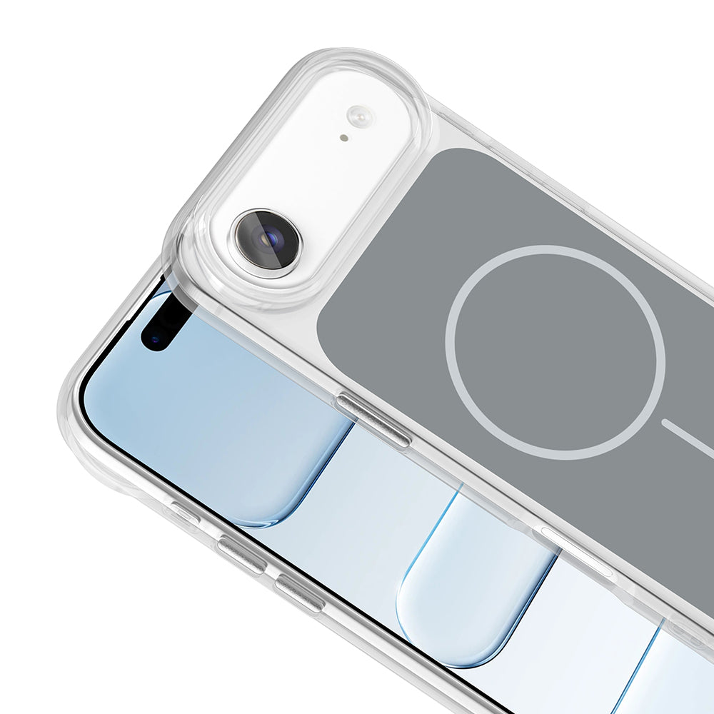 Apple iPhone 17 Air Kılıf Metal Buton Tasarımlı Zore İkonik Sert Silikon Kapak