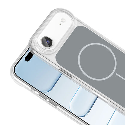 Apple iPhone 17 Air Kılıf Metal Buton Tasarımlı Zore İkonik Sert Silikon Kapak
