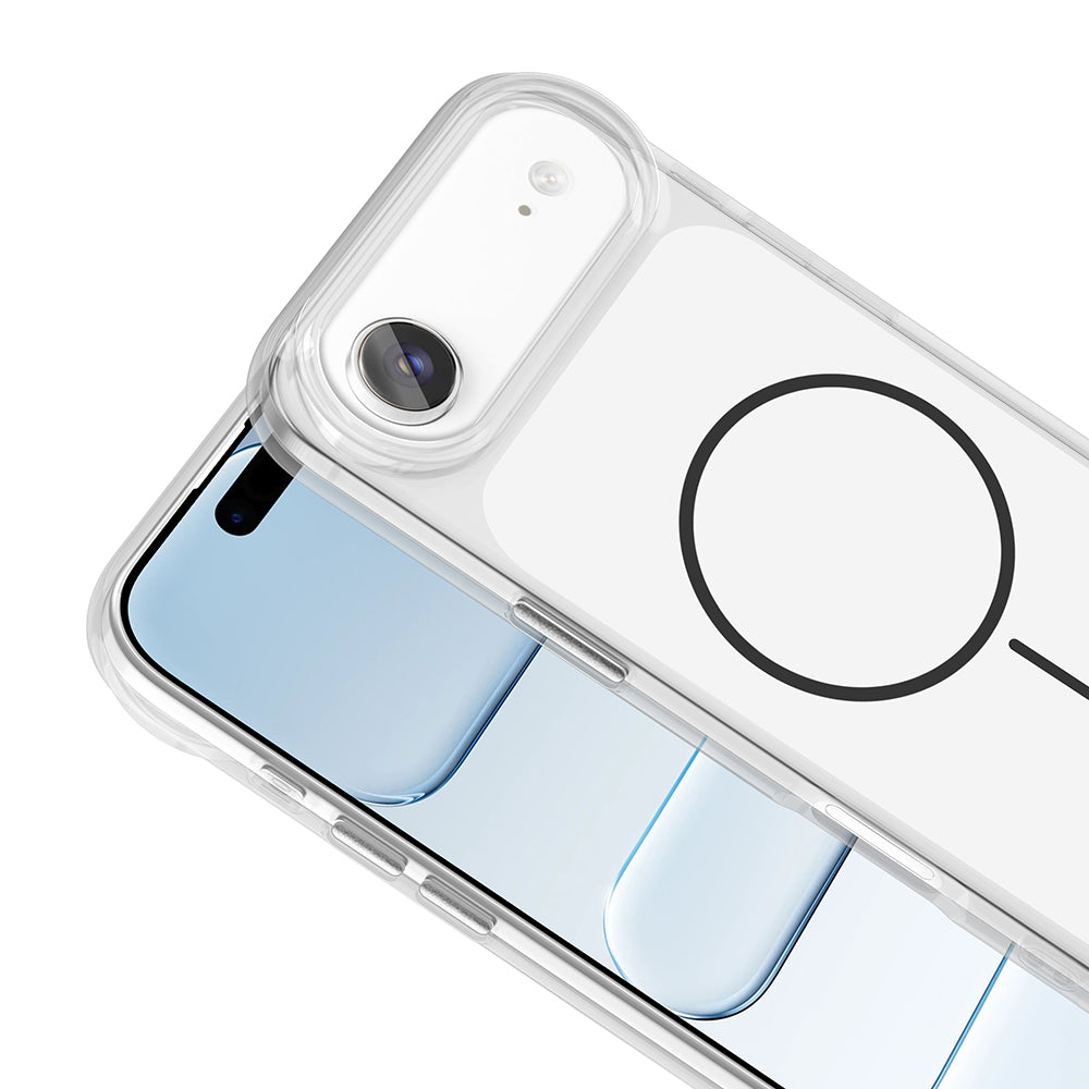 Apple iPhone 17 Air Kılıf Metal Buton Tasarımlı Zore İkonik Sert Silikon Kapak