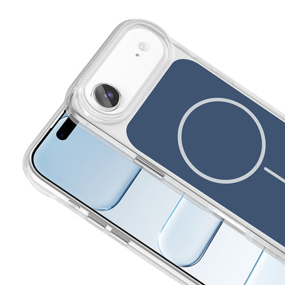 Apple iPhone 17 Air Kılıf Metal Buton Tasarımlı Zore İkonik Sert Silikon Kapak